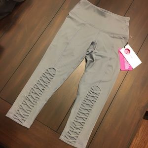 Super cute strapped/cutout leggings